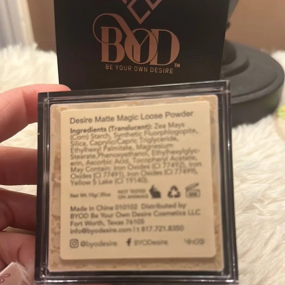 BE your Own Desire Matte Magic Loose Setting Powder BNIB